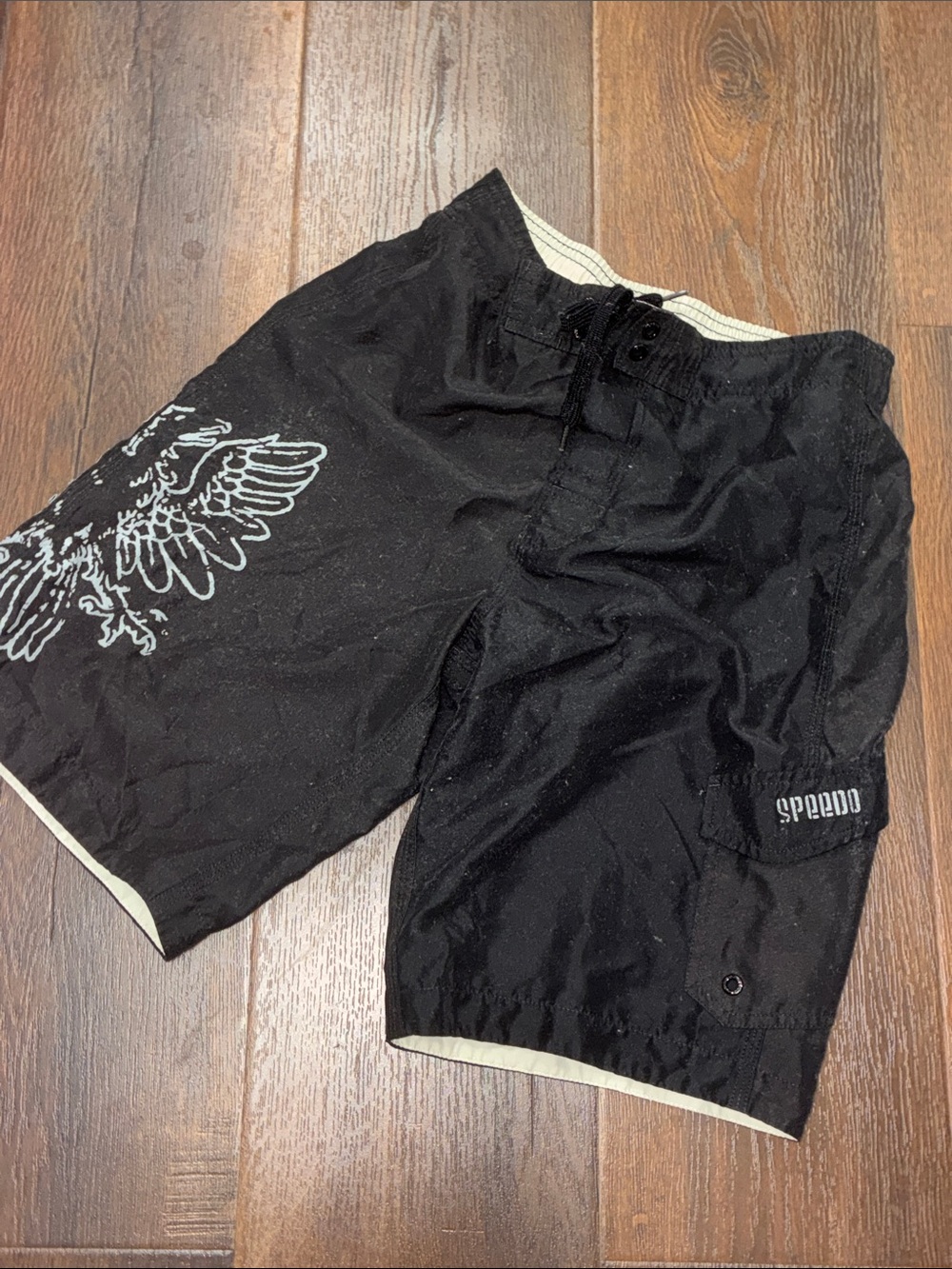 Vintage Boy’s Speedo Boardshorts SZ 12 Swim Beach Surf
